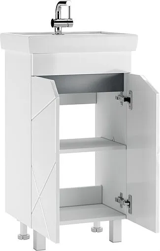 Тумба под умывальник напольный Домино Vector 45 белый DV6607T