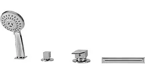 Смеситель на борт ванны на 3 отверстия Aquanet хром B12p Смеситель на борт ванны на 3 отверстия Aquanet хром B12p, 1