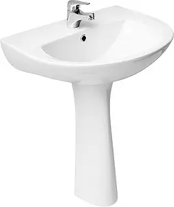 Раковина Cersanit President P 55 белый S-UM-P55-1-w Раковина Cersanit President P 55 белый S-UM-P55-1-w, 4