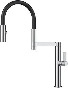 Смеситель для кухни с гибким изливом Omoikiri Osaka BN-WH нержавеющая сталь/белый 4994305, 3