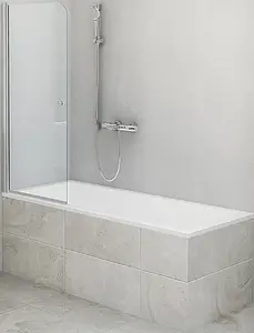 Шторка на ванну 800мм прозрачное стекло Roltechnik TV⅛00 706-8000000-01-02, 1