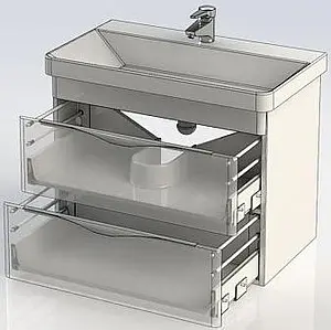 Тумба-умывальник Aquanet Орлеан 80 белый 00183082+00182312, 4