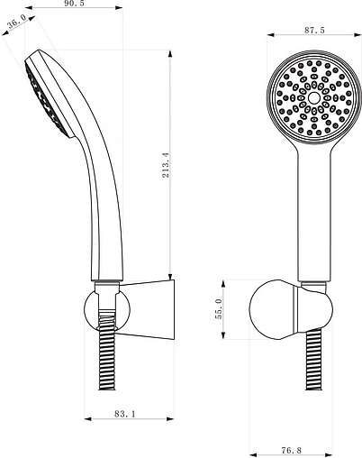 Душевой набор Lemark хром LM0801C