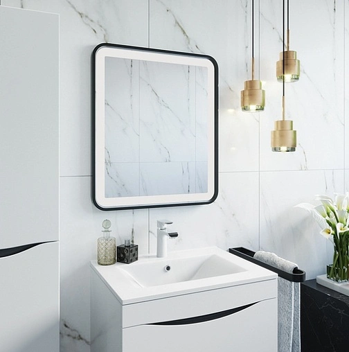 Зеркало с подсветкой IDDIS Cloud 60 с подогревом чёрный CLO6000i98