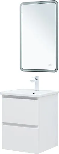 Тумба под умывальник подвесная Aquanet Эмбер 50 белый матовый 00330463