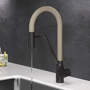 Смеситель для кухни с подключением к фильтру Am.Pm Like чёрный/бежевый F8007826, 3