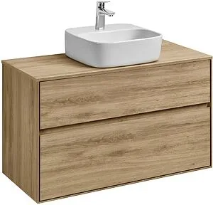 Тумба-умывальник подвесная Aquaton Либерти 100 дуб эльвезия 1A2796K4LYC70, 1