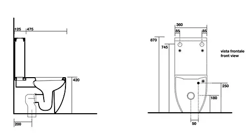 Чаша унитаза Kerasan Flo белый 311701 Чаша унитаза Kerasan Flo белый 311701