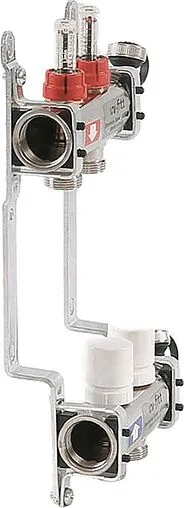 Группа коллекторная с расходомерами 2 отвода 1&quot;в/в x ¾&quot;ек Uni-fitt 450I4302