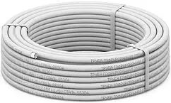 Труба гофрированная из нержавеющей стали отожженная Stahlmann 15мм в белой оплетке бухта 50м 2217492