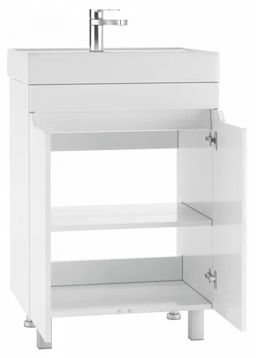 Тумба-умывальник напольная Айсберг Мечта 60 белый DM2309T+4607152361674