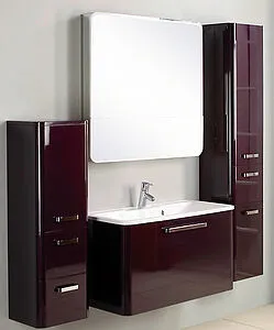 Шкаф-зеркало Aquaton Валенсия 90 белый 1A125102VA010, 5