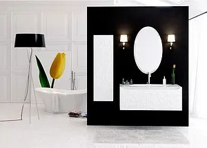 Тумба под умывальник подвесная Clarberg Elegance Т12м белый EL0112 Тумба под умывальник подвесная Clarberg Elegance Т12м белый EL0112, 3