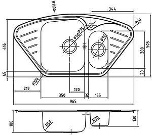 Мойка кухонная IDDIS Strit 96.5 хром STR96PCi77K Мойка кухонная IDDIS Strit 96.5 хром STR96PCi77K, 2