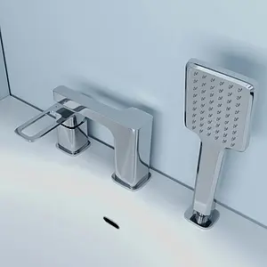 Смеситель на борт ванны на 3 отверстия IDDIS Slide хром SLISB30i07, 5