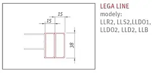 Профиль 13x1900мм белый Roltechnik Lega Line P4055, 2