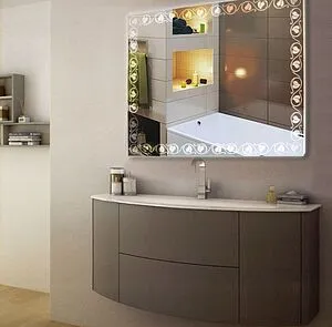 Зеркало с подсветкой Continent Vichy Led 91.5x68.5 ЗЛП87, 2