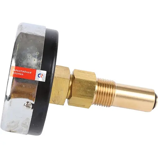 Термоманометр аксиальный Росма ТМТБ-31Т.1 80мм 4 бар 120°С гильза 46мм ½&quot; 00000002289