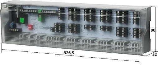 Проводная распределительная коробка 10 зон НЗ 230/24В TECEfloor Standard 230/24 77430029