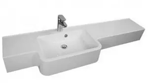 Раковина Aquaton Hotel B 81 L белый 1A710231PI010 Раковина Aquaton Hotel B 81 L белый 1A710231PI010, 1