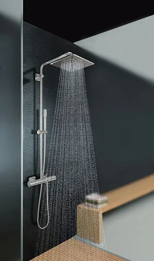 Душевая система с термостатом для душа Grohe Rainshower F-series System 10 хром 27469000 Душевая система с термостатом для душа Grohe Rainshower F-series System 10 хром 27469000