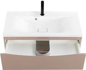 Тумба-умывальник подвесная BelBagno MARINO 90 Capucino Lucido MARINO-900-2C-SO-CL-P+ Тумба-умывальник подвесная BelBagno MARINO 90 Capucino Lucido MARINO-900-2C-SO-CL-P+, 3