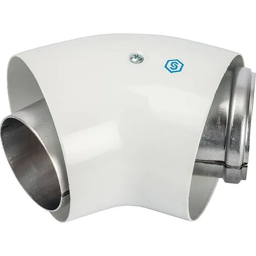 Колено для дымохода Ø 60/100мм ∠ 45° (Al) Stout SCA-6010-000045