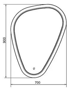 Зеркало с подсветкой Comforty Олеандр 70 00-00001264CF Зеркало с подсветкой Comforty Олеандр 70 00-00001264CF, 2