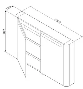 Шкаф-зеркало Am.Pm Sensation 100 белый M30MCX1001WG Шкаф-зеркало Am.Pm Sensation 100 белый M30MCX1001WG, 2