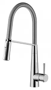 Смеситель для кухни с выдвижным изливом Lemark Soul хром LM6002C Смеситель для кухни с выдвижным изливом Lemark Soul хром LM6002C, 1