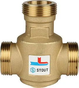 Трехходовой термостатический антиконденсационный клапан 1¼" Kvs 9.0 Stout SVM-0030-325506 Трехходовой термостатический антиконденсационный клапан 1¼" Kvs 9.0 Stout SVM-0030-325506, 3