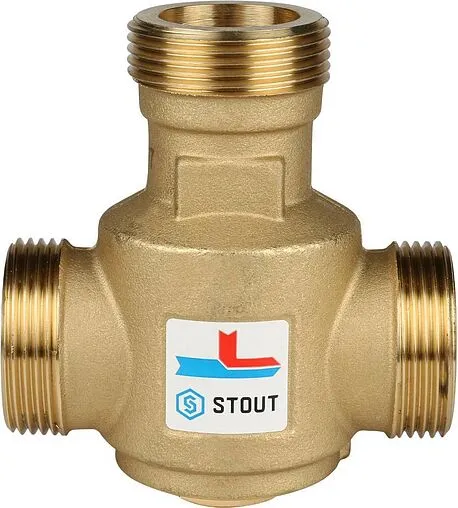 Трехходовой термостатический антиконденсационный клапан 1¼&quot; Kvs 9.0 Stout SVM-0030-325506