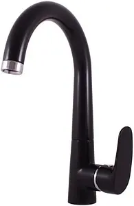 Смеситель для кухни Rav Slezak Amur чёрный матовый/хром AM719.5CMATC, 1