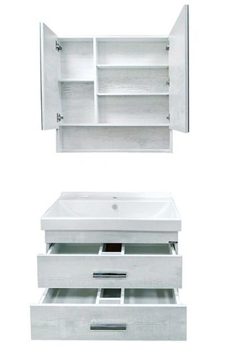 Тумба-умывальник подвесная Comforty Никосия 80П дуб белый 00004138839CF