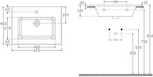 Раковина Allen Brau Fantasy Flat 60 белый 4.11029.20 Раковина Allen Brau Fantasy Flat 60 белый 4.11029.20, 2