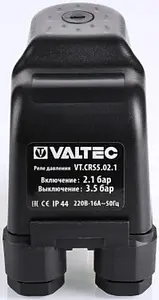 Реле давления Valtec CRS-5 ¼"нг VT.CRS5.02.1 Реле давления Valtec CRS-5 ¼"нг VT.CRS5.02.1, 2