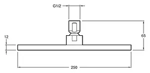 Лейка верхнего душа Jacob Delafon Katalyst хром E13696-CP, 2