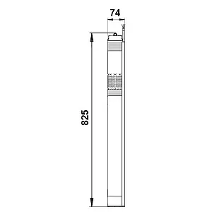 Насос скважинный центробежный 3" Grundfos SQЕ 1-80 96510143 Насос скважинный центробежный 3" Grundfos SQЕ 1-80 96510143, 2