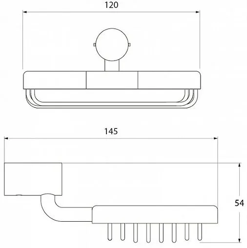 Мыльница IDDIS Renior хром L042B