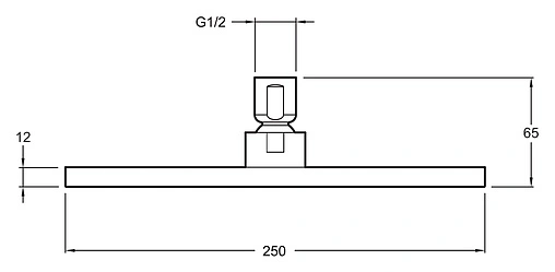 Лейка верхнего душа Jacob Delafon Katalyst хром E13696-CP
