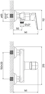 Смеситель для душа IDDIS Vibe хром VIBSB00i03WA, 2