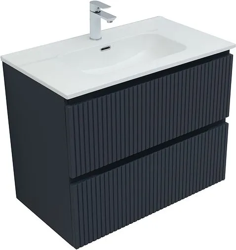 Тумба-умывальник подвесная Aquanet Джейн (Flat) 80 маренго 00335429+