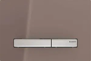 Клавиша смыва для унитаза Geberit Sigma 50 New 115.788.SQ.2 кнопки/нерж. сталь, панель/cтекло умбра Клавиша смыва для унитаза Geberit Sigma 50 New 115.788.SQ.2 кнопки/нерж. сталь, панель/cтекло умбра, 1