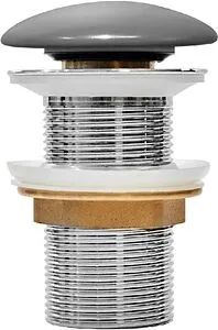 Выпуск автоматический для раковины без перелива IDDIS Optima Home серый OPHGM00i88 Выпуск автоматический для раковины без перелива IDDIS Optima Home серый OPHGM00i88, 1