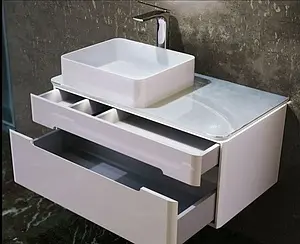 Тумба-умывальник подвесная Jorno Shine 90 белый Shi.01.90/P/W+7050H-805 Тумба-умывальник подвесная Jorno Shine 90 белый Shi.01.90/P/W+7050H-805, 3