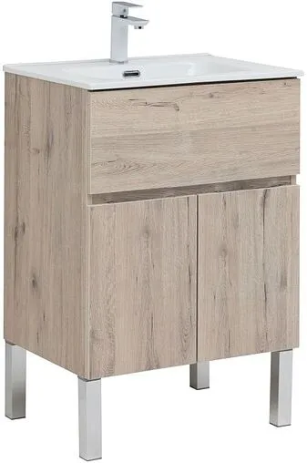 Тумба под умывальник напольная Aquanet Алвита New 60 дуб веллингтон 00277549