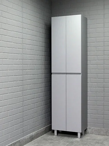 Шкаф-пенал напольный Домино Graffo 50 светло-серый DGr2424P