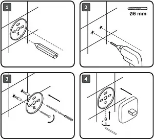 Полотенцедержатель Am.Pm Gem чёрный матовый A90346422 Полотенцедержатель Am.Pm Gem чёрный матовый A90346422, 3