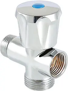 Вентиль регулирующий трехпроходной ½"н x ¾"н x ½"в хром Valtec VT.255.N.04 Вентиль регулирующий трехпроходной ½"н x ¾"н x ½"в хром Valtec VT.255.N.04, 1