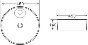 Раковина BelBagno 43 белый BB1306 Раковина BelBagno 43 белый BB1306, 2
